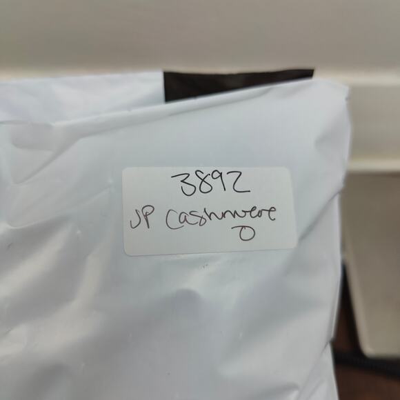 James Perse 100% Cashmere Pullover Sweater Womens XS 0 Light Gray Heather FLAWS - Picture 10 of 10